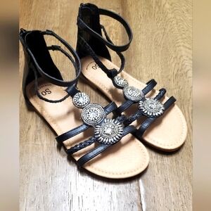 'So' gladiator embellished girls sandles